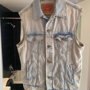 Levi's Classic Blue Denim Vest
